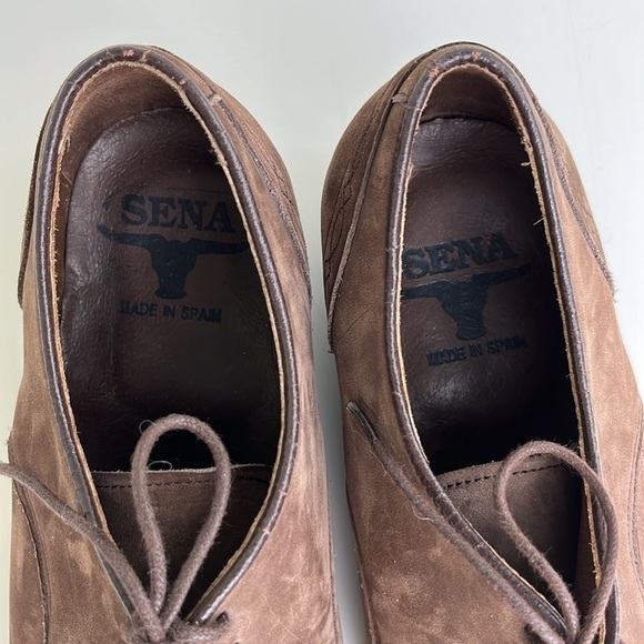 Sena Cowgirl Shoes Leather Pointy Made in Spain Brown EU 38 - Picture 10 of 17